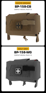 Compact Trauma Bag V3 GEN3 Style Agilit MD2 IFAK Tactical Medical First Aid Bag for Hunting Vest Plate Carrier Belt - V.I.P Digital Presence
