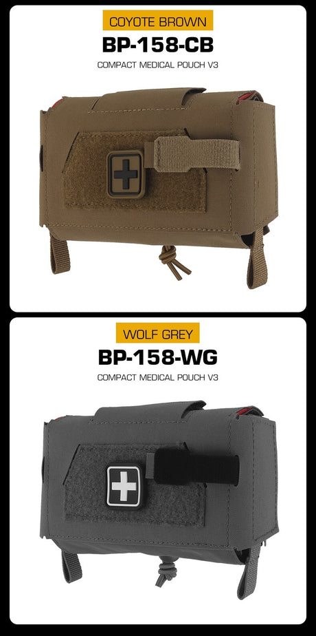 Compact Trauma Bag V3 GEN3 Style Agilit MD2 IFAK Tactical Medical First Aid Bag for Hunting Vest Plate Carrier Belt - V.I.P Digital Presence