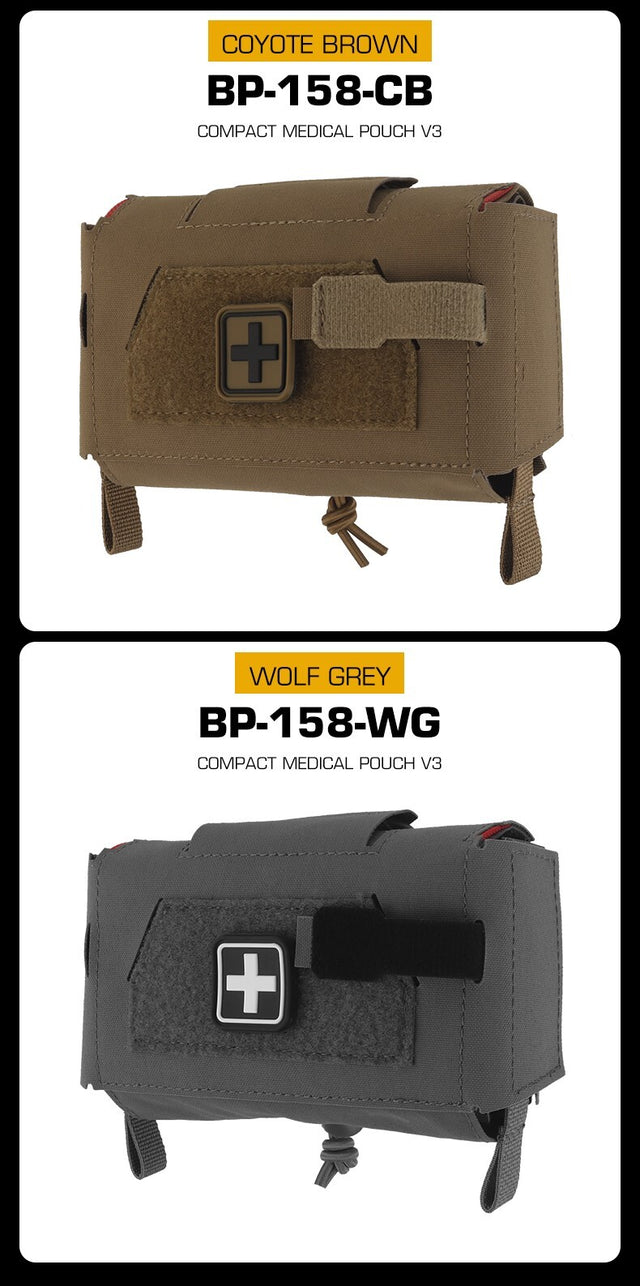 Compact Trauma Bag V3 GEN3 Style Agilit MD2 IFAK Tactical Medical First Aid Bag for Hunting Vest Plate Carrier Belt - V.I.P Digital Presence
