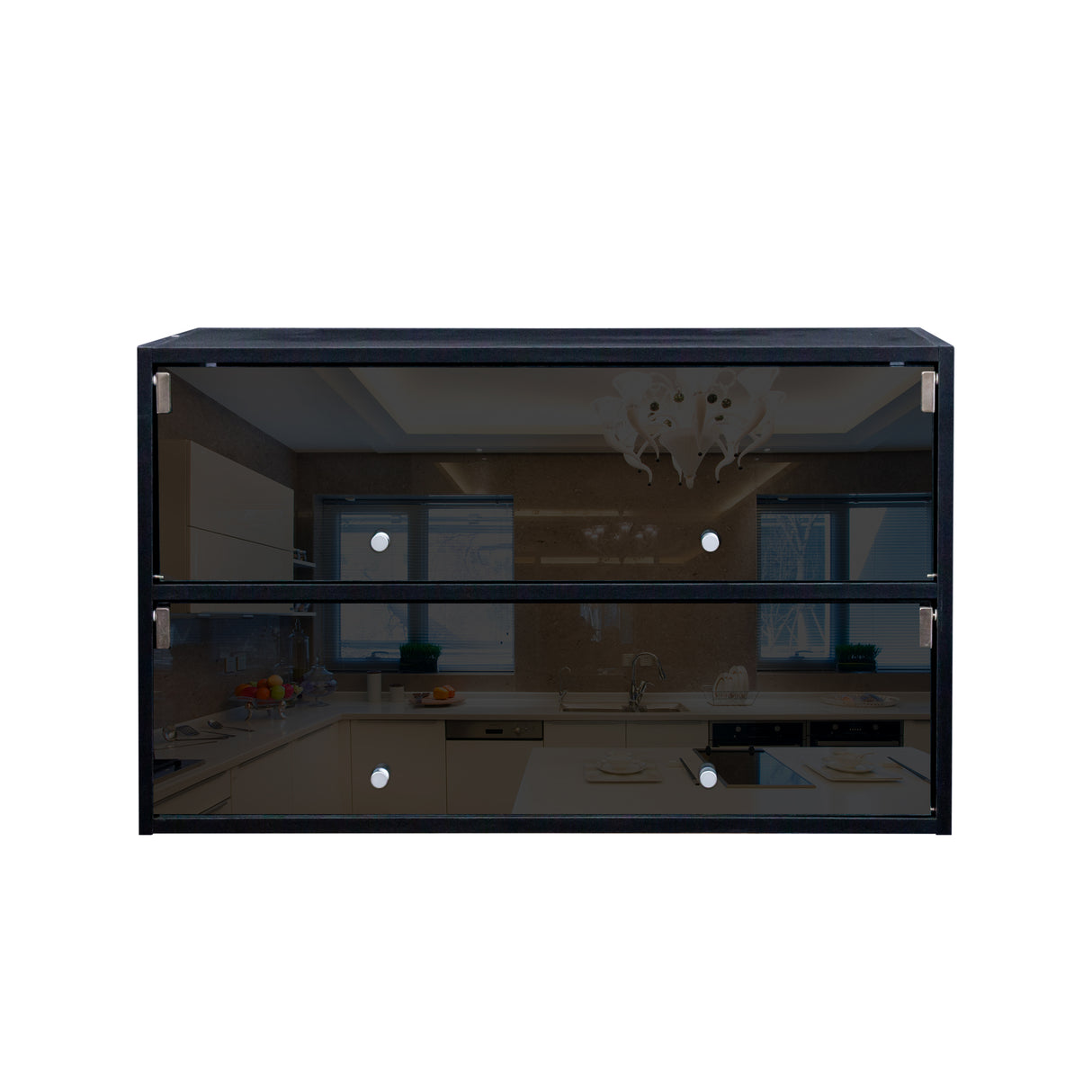 Black Glass Door Shoe Box Shoe Storage Cabinet With RGB Led Light - V.I.P Digital Presence