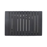 Outdoor Folding Wooden Side Table, Dark Gray, 15"D x 22.75"W x 18.25"H - V.I.P Digital Presence