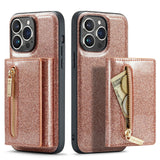 M3 For iPhone 14 Pro Max Glitter Wallet Protective Case iPhone 14 Pro Two In One Magnetic Phone Case - V.I.P Digital Presence