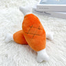 Double Bone Chicken Leg Fruit Carrot Vegetable Pet Dog Cat Plush Squeaky Durable Chew Toy Supplies - V.I.P Digital Presence