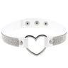 Japan's Harajuku Soft Girl Black Rhinestone Peach Heart Love-Shaped Collar Women's Neck Strap Collarbone Necklace Short - V.I.P Digital Presence