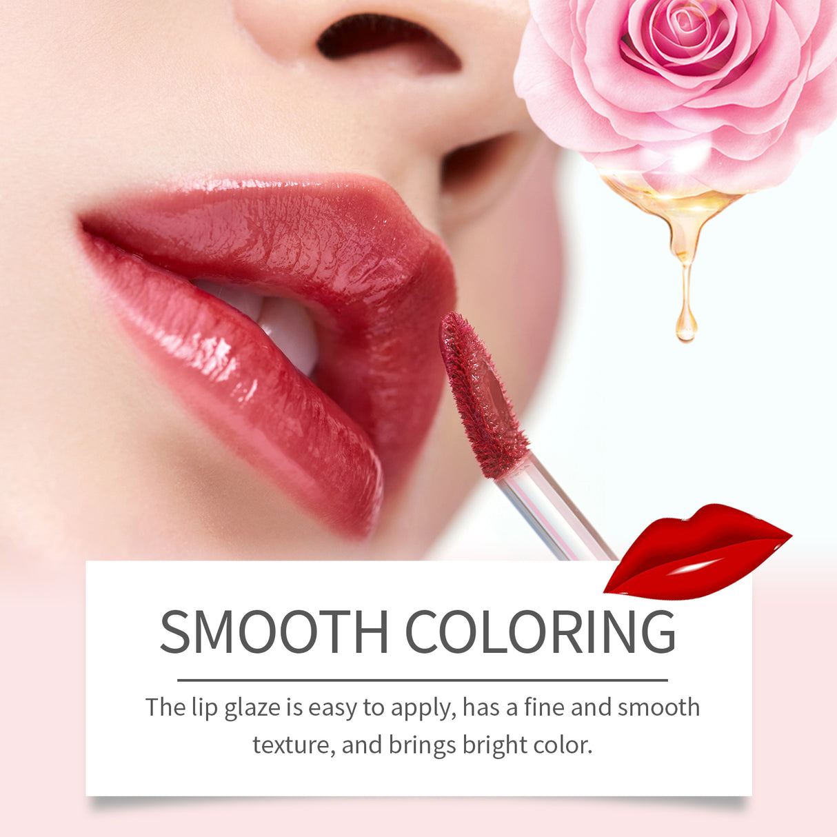 Double Head Essence Lip Line Lip Glaze Pen 2-In-1 Lip Line Lip Glaze Mirror Gloss Lipstick Lip Gloss - V.I.P Digital Presence