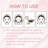 Ouhoe Peach Hair Removal Cream Gentle Non-Irritant Cleaning Ladies Facial Lip Hair Quick Hair Removal Cream - V.I.P Digital Presence