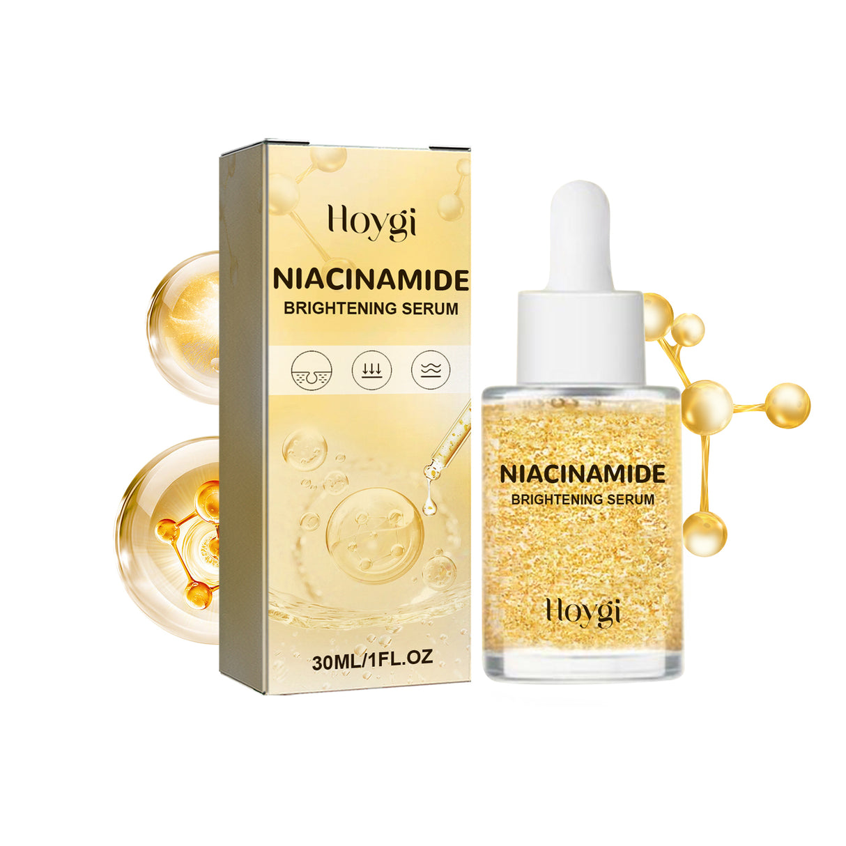 HOYGI Niacinamide Brightening Serum, Lightening Spots And Fine Lines Brightening Skin Hydrating Moisturizing Facial Treatment - V.I.P Digital Presence