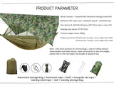260x140cm Outdoor Double Camping Hammock with Mosquito Net and Rain Fly Tarp Lightweight Parachute Hammocks for Travel Hiking - V.I.P Digital Presence