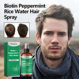 Biotin Peppermint Rice Water Hair Spray, Repair Dry Hair Soft Hair Thick Hair Flexible And Nourishing Hair - V.I.P Digital Presence
