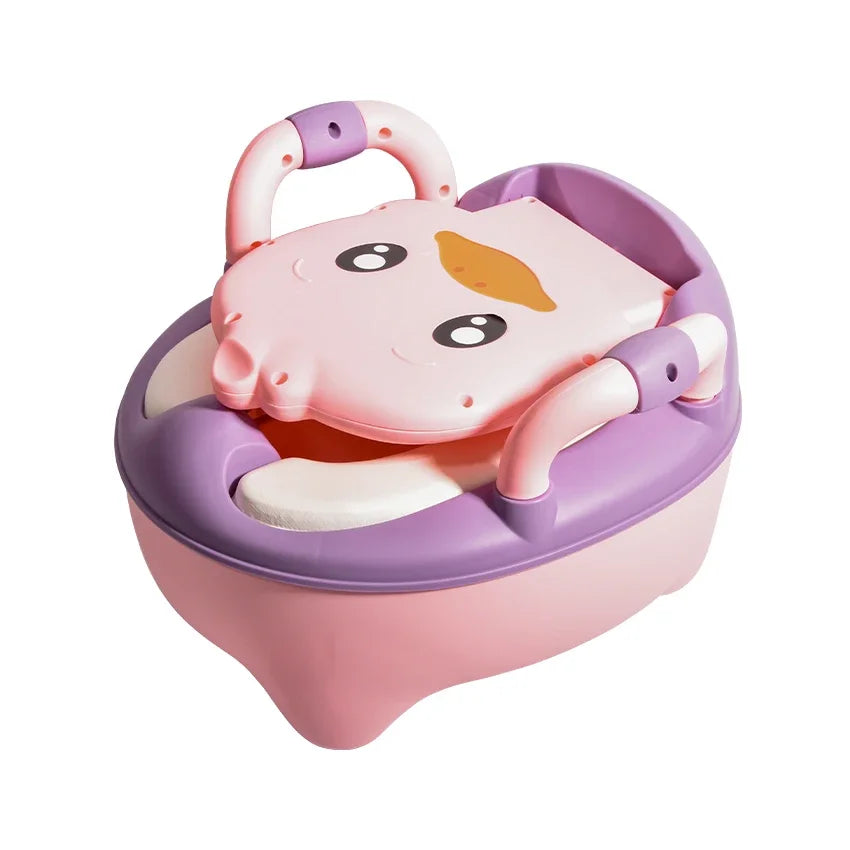 Orinal para niños de 1 a 6 años, mejorado, bonito asiento de inodoro para bebé, orinal portátil, taburete de entrenamiento seguro para niños y niñas, inodoro 