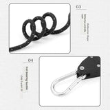 Camping Tent Tie Down Rope Tightener Fastening Pulley Ratchet Hangers Awning Rope Hook Canopy Buckle Rope Tightening Straps Tool - V.I.P Digital Presence