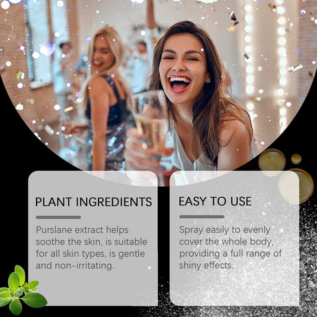 Body Flash Spray, Face Body Star Flash Party Highlight Focus Flash Spray - V.I.P Digital Presence
