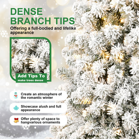 7FT PVC Memory Wire Christmas tree (With Light) - V.I.P Digital Presence