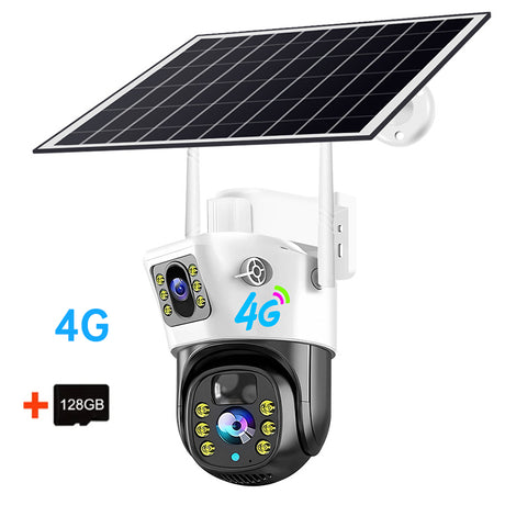 V380PRO  4G Solar Camera 4MP Dual Lens Home Security  Camera With Solar Panel - V.I.P Digital Presence