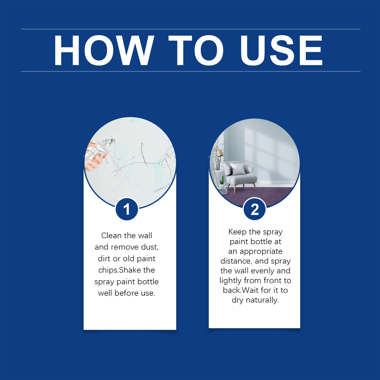 Wall Direct Paint, Repair Home Interior Renovation Direct Paint Cover Moisture-Proof Peeling Mold Spray - V.I.P Digital Presence