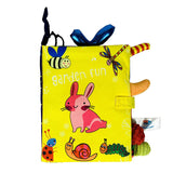 Juguetes para bebés, libros de tela tridimensionales que no se pueden romper, lavables, libros de papel con sonido para la iluminación infantil.
