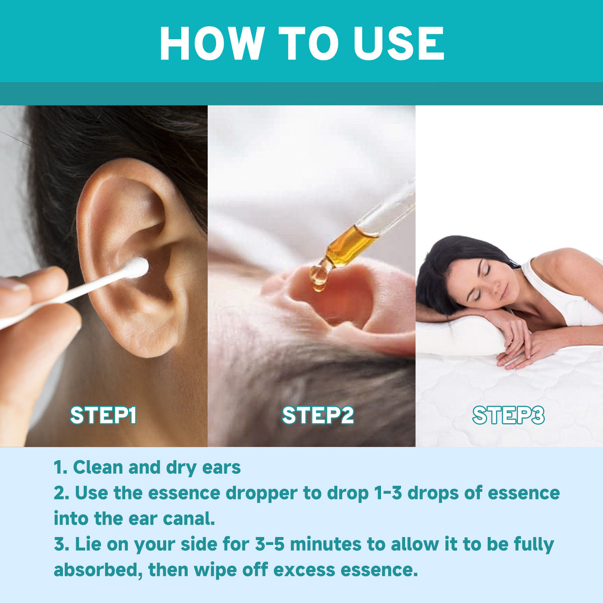 Clear Ear Support Elixir, Relieve Tinnitus Ear Discomfort Inner Ear Obstruction Clean Ear Health Care Solution - V.I.P Digital Presence