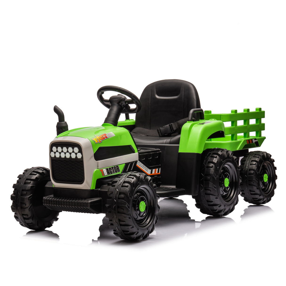 Children's electric tractor toy, powered by 24V battery, 200w * 2 motor 1.86-4.97MPH/remote control three speed adjustable - V.I.P Digital Presence