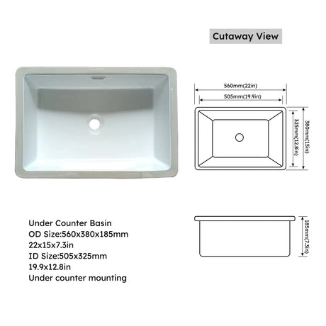 43 inch marble countertop with base rectangular central sink and 4-inch high splash guard, pre drilled 8-inch faucet hole ，white - V.I.P Digital Presence