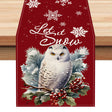 Owl Linen Table Flag Christmas Day Table Decoration Tablecloth Kitchen Restaurant Tablecloth Tea Table Cloth - V.I.P Digital Presence