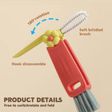 3 in 1 Cup Lid Cleaning Brush Crevice Cleaning Brush for Bottle Gap Tight Spaces Cup - V.I.P Digital Presence