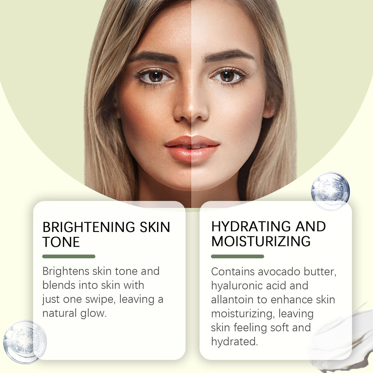 Lighten Fine Lines Lighten Skin Natural Moisturizing Delicate Concealer Cream