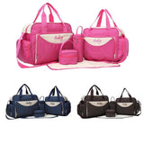 5pcs/Set Mother Mummy Diaper Bag Set Maternity Suit Large Handbag Nappy Diaper Bag Stroller Food Bag Baby Bottle Holder Bag Sets - V.I.P Digital Presence