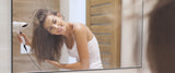 36x24 inch modern black bathroom mirror with aluminum frame decorative wall mirror suitable for living room, bedroom