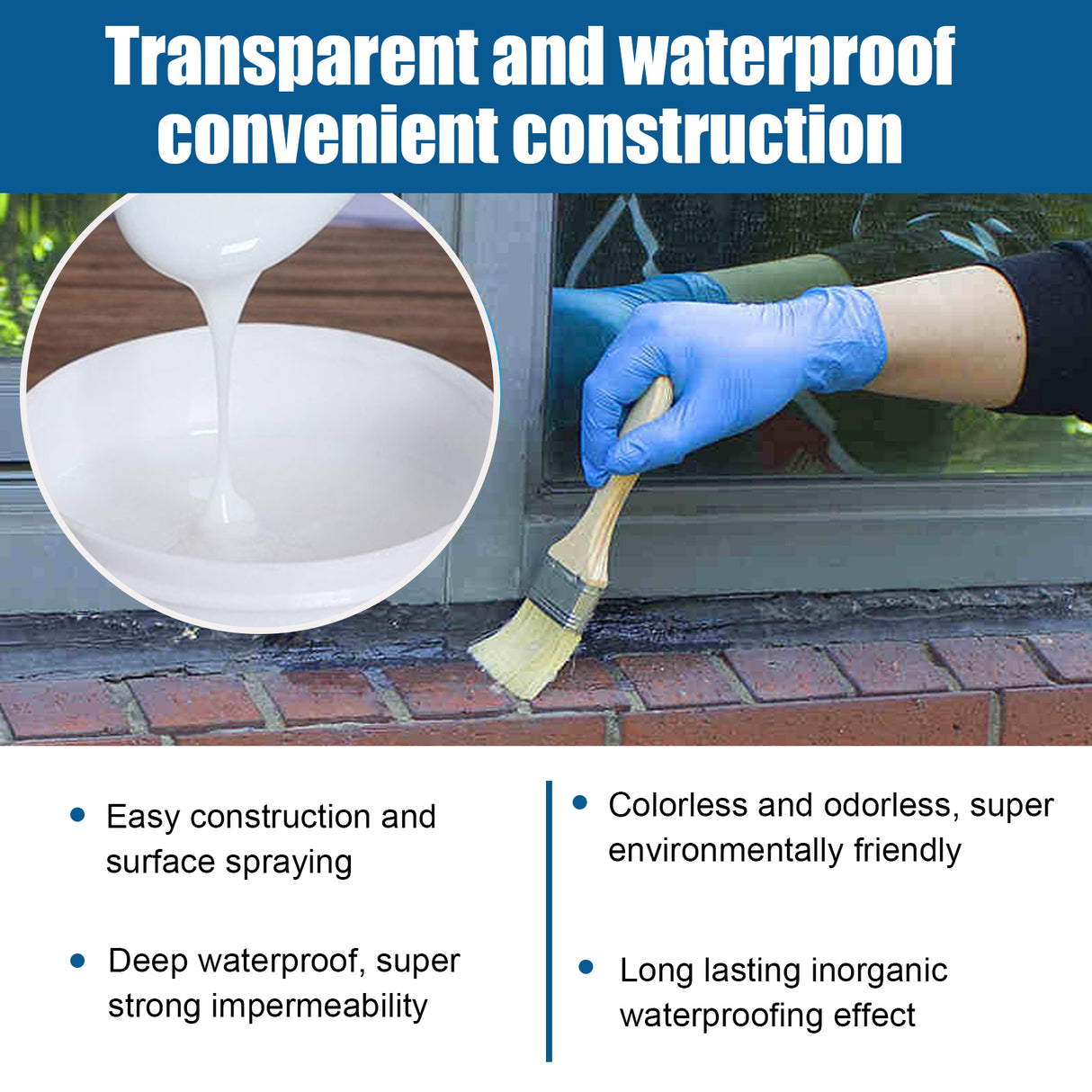 Transparent Waterproof Adhesive, Transparent Waterproof Paint Bathroom Balcony Smashing Brick Roof Leak Proof Glue - V.I.P Digital Presence
