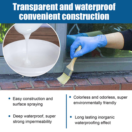 Transparent Waterproof Adhesive, Transparent Waterproof Paint Bathroom Balcony Smashing Brick Roof Leak Proof Glue - V.I.P Digital Presence