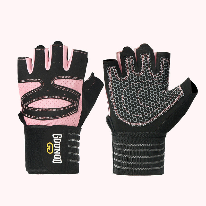 Fitness gloves extended breathable and wear-resistant half finger gloves for exercise - V.I.P Digital Presence