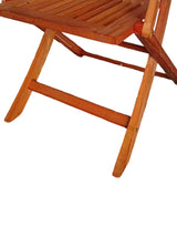 Foldable Patio Dining Set 4 Folding Chairs Indoor and outdoor universal Teak - V.I.P Digital Presence