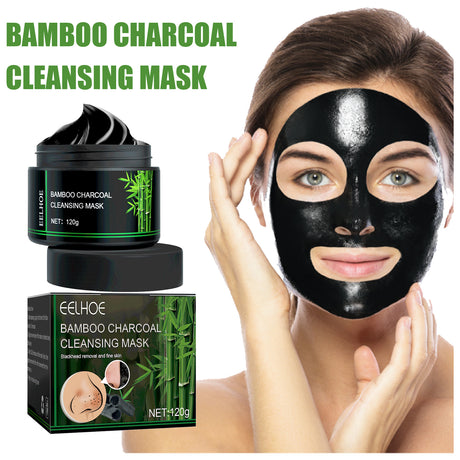 Bamboo Charcoal Blackhead Removing Tearing Facial Mask, Moisturizing Removing Blackhead And Acne Shrinking Pore Oil Control Mud Mask - V.I.P Digital Presence