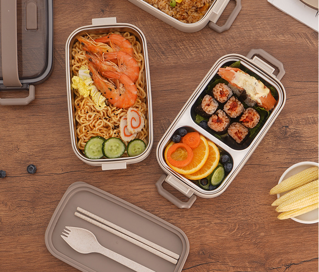 Microwaveable stainless steel single layer portable lunch box with lid - V.I.P Digital Presence