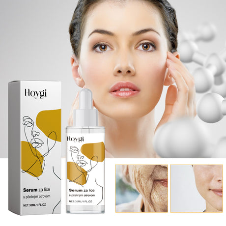 Serum Za Lice S Pčelinjim Otrovom, Fade Fine Lines Crow's Feet Skin Tender Long-Lasting Moisturizing Anti-Wrinkle Essence - V.I.P Digital Presence