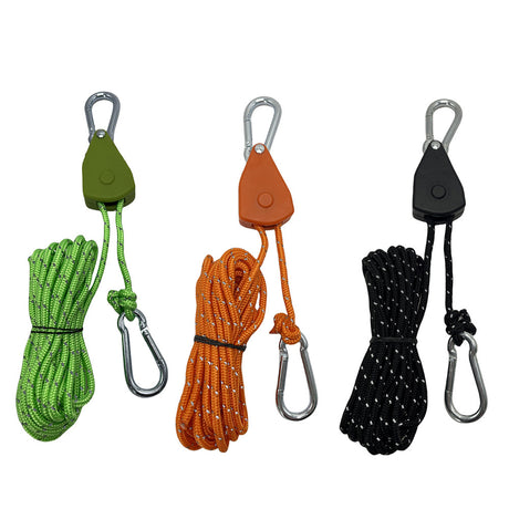 Outdoor camping canopy wind rope tent rope pulley adjuster windproof rope light fixture buckle hanging rope adjustable lifting - V.I.P Digital Presence