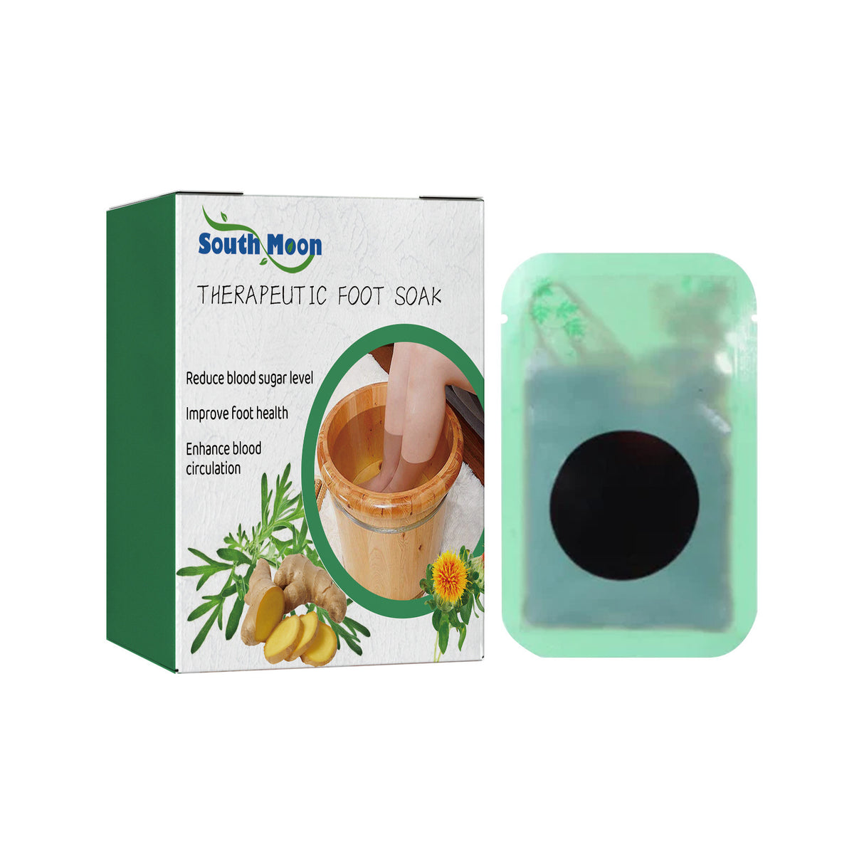 Therapeutic Foot Soak, Moist Foot Soak Package To Relieve Physical Discomfort Foot Deep Cleansing Treatment