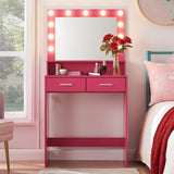 Makeup Vanity Desk with Mirror & Light - V.I.P Digital Presence