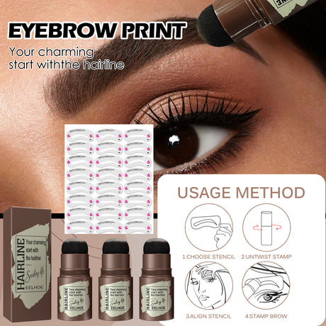 Hairline Brow Print Brow Cake Hairline Brow Print Natural Lazy Eyebrows Quick Makeup Brow Print - V.I.P Digital Presence