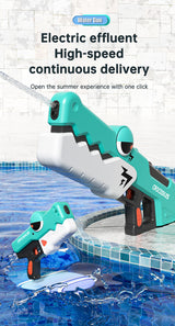 Cute Crocodile Automatic Electric Water Gun Summer Toy Gun Beach Outdoor Water Fight Toys - V.I.P Digital Presence