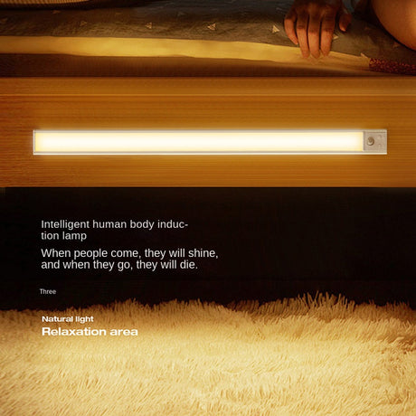 LED ultra-thin human body induction lamp magnetic self-adhesive wardrobe cabinet wine cabinet light strip - V.I.P Digital Presence