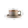 Coarse pottery coffee cup and plate set creative handmade retro coffee cup artistic cup plate milk cup - V.I.P Digital Presence