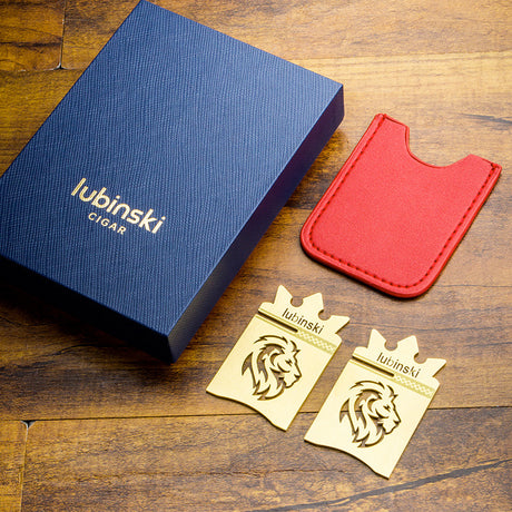 Cigar holder portable metal brass electroplated carbon fiber display cigar holder - V.I.P Digital Presence