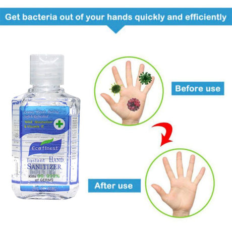 Hand Sanitizer Gel,Kills 99.99% Germs,Long-lasting Anti-Bacterial Quick Drying Liquid Hand Soap,No Water Required 60ML - V.I.P Digital Presence