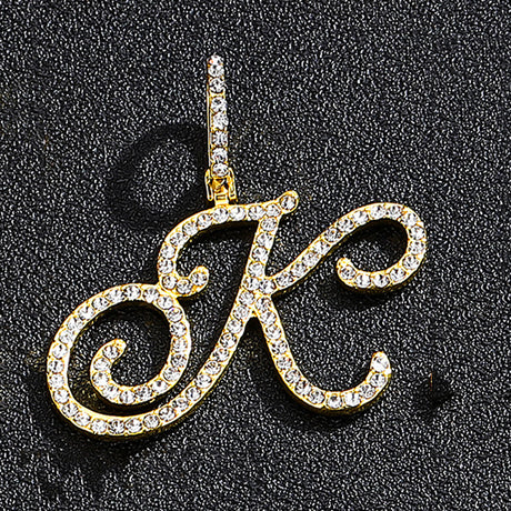 Hip hop accessories grass letter pendant melon seed buckle Cuban chain accessory - V.I.P Digital Presence