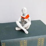 Home Furnishings Leisure Reading Girl Carving Design Resin Crafts Home Furnishings Living Room Bedroom Ornaments - V.I.P Digital Presence