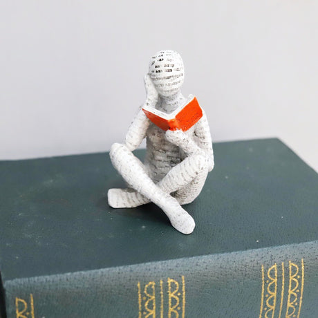 Home Furnishings Leisure Reading Girl Carving Design Resin Crafts Home Furnishings Living Room Bedroom Ornaments - V.I.P Digital Presence