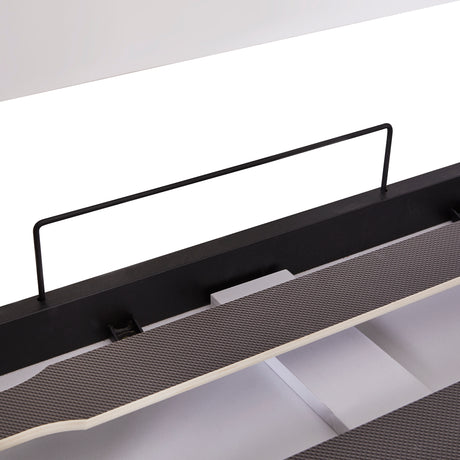 Twin Size Murphy Bed Wall Bed with Sofa,with Shelves,White - V.I.P Digital Presence