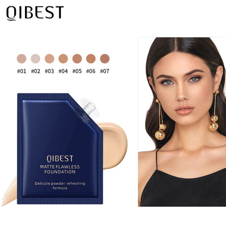 QIBEST Liquid Foundation Long Lasting Makeup Concealer Moisturizing Brightening Matte Portable Volume Repairing Liquid - V.I.P Digital Presence