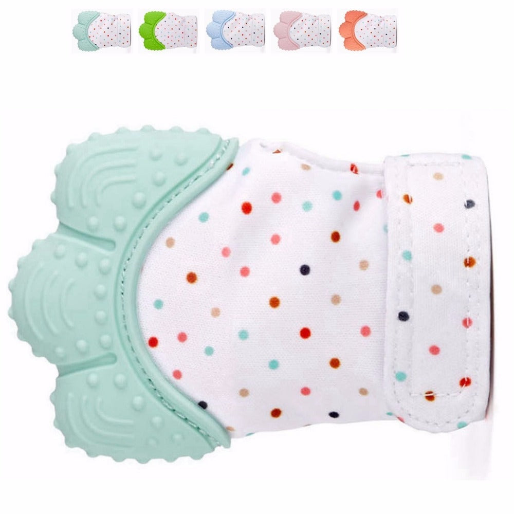 Newborn Baby Gloves Silicone Baby Mitt Teething Mitten Teething Glove Candy Wrapper Sound Teether - V.I.P Digital Presence